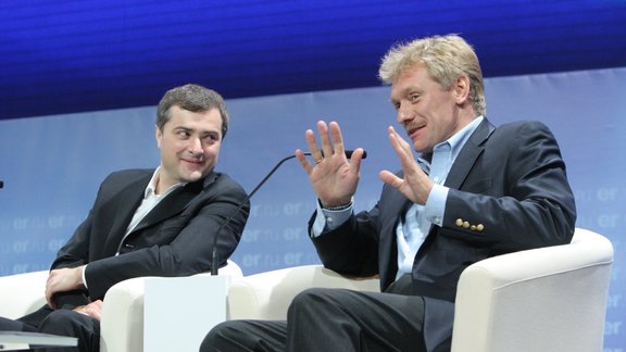 Vladislav Surkov and Dmitry Peskov