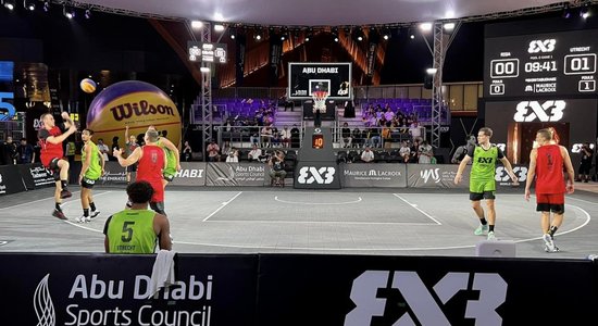 'Rīgas' 3x3 basketbolisti Pasaules tūres finālposmā cieš zaudējumu ceturtdaļfinālā