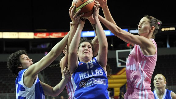 basketbols, sieviesu, Latvija - Griekija