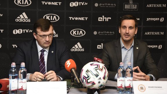 Latvijas futbola izlases galvenā trenera Daiņa Kazakeviča preses konference - 1