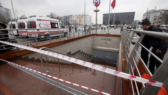 Closed subway station in Istanbul 