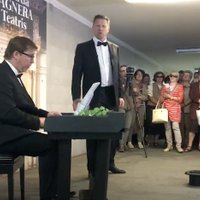 Video: Pasaulslavenais operdziedātājs Egils Siliņš dzied Stacijas tunelī