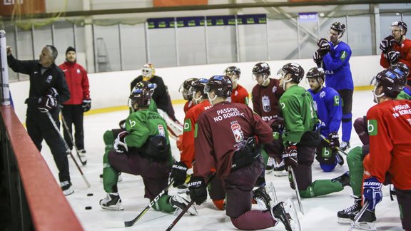 Latvijas hokeja izlases treniņš - 26