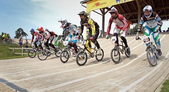 Štrombergs uzvar Latvijas Olimpiādes BMX sacensībās