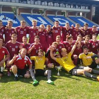 Latvijas U-17 izlases futbolisti triumfē Baltijas kausa izcīņā