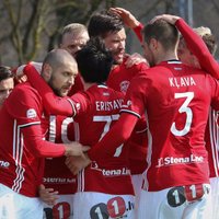 'Liepāja/Mogo' un 'Spartaks' gūst uzvaras virslīgas mačos; 'Ventspils' futbolistiem neizšķirts ar 'Riga'