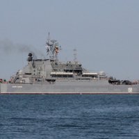 Latvijas tuvumā piektdien manīts Krievijas desanta kuģis
