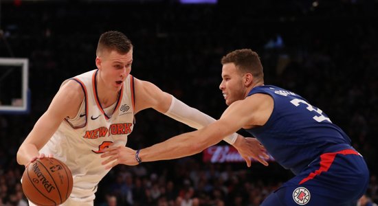 Porziņģis ar 25 punktiem kaldina 'Knicks' uzvaru pār šīs sezonas neveiksminieci 'Clippers'