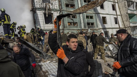 Krievijas trieciena sekas Umaņā Umaņa Ukraina