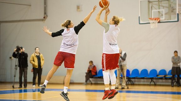 Basketbols, Latvijas sieviešu basketbola izlases treniņš - 19