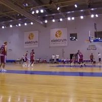 Video: Latvijas basketbola izlases pēdējais treniņš pirms 'Eurobasket 2017'