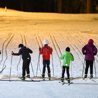 Foto: Siguldā sākas slēpošanas sezona
