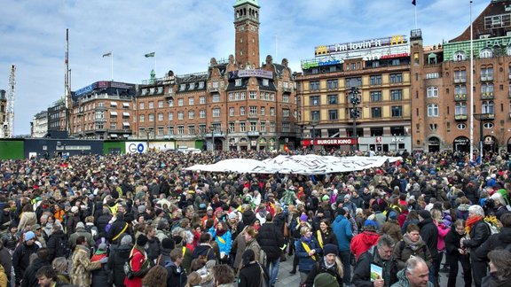 DENMARK TEACHERS protest