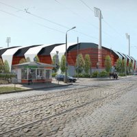 Jauno futbola stadionu Kr. Barona ielā cer atklāt 2017. gada 1. jūnijā
