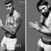 Foto: Parasti vīrieši iejūtas 'Calvin Klein' modeļu tēlā