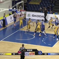 'Ventspils' basketbolisti tikai pēdējā ceturtdaļā salauž sīksto 'Jūrmala/ Fēnikss' komandu