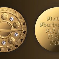 Foto: Latvijas Banka izlaiž kolekcijas monētu 'Zelta saktas. Burbuļsakta'
