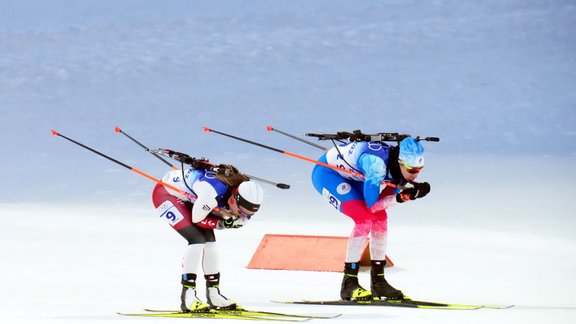 Pekinas olimpiskās spēles, biatlons: Baiba Bendika (15km disciplīna)  - 10