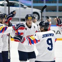 Baltkrievijas un Dienvidkorejas hokejisti ar uzvarām turpina ceļu uz PČ eliti