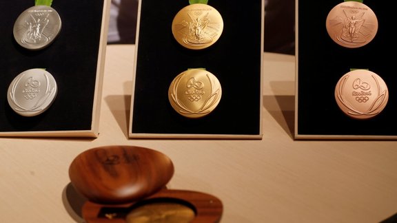 The Rio 2016 Olympic medals 