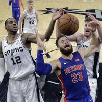 Bertāns palīdz 'Spurs' komandai pārspēt 'Pistons'