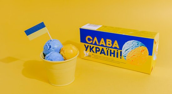 Food Union Ukrainai veltījis īpašu saldējumu