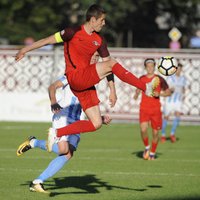 'Riga' vētrainā mačā uzvar 'Spartaka' futbolistus