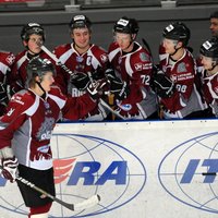 'Rīgas' hokejisti pirmo reizi šosezon gūst astoņus vārtus MHL turnīra spēlē