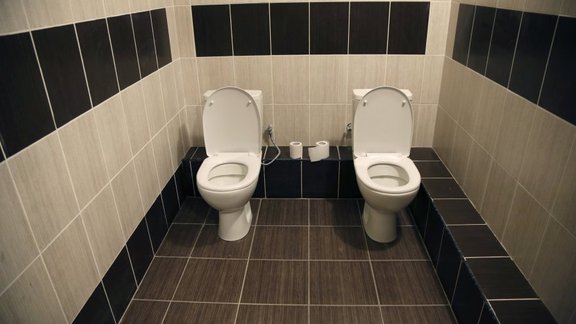 two toilets