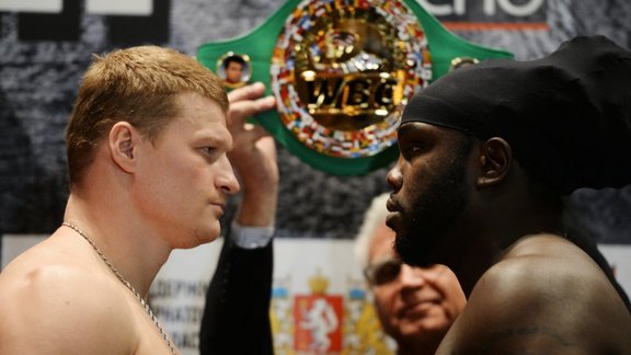 Alexander Povetkin (Russia) and Bermane Stiverne (Canada)