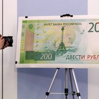 Foto: Uz 200 rubļu banknotēm attēloti okupētās Krimas skati