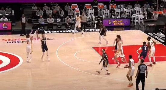 Video: 'Hawks' basketbolisti realizē 11 tālmetienus pēc kārtas ceturtdaļā