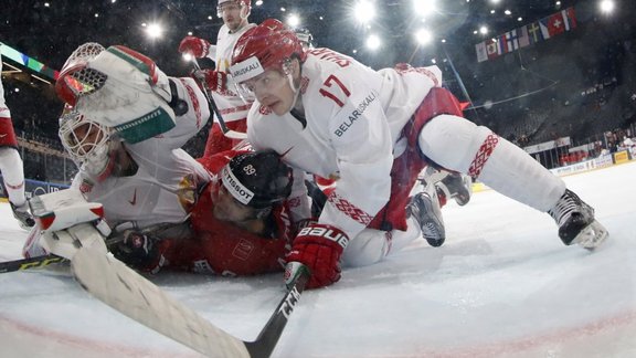 Switzerland Cody Almond, Belarus Kevin Lalande, Yegor Sharangovich