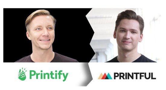 'Printful' pret 'Printify' - nejauša sakritība vai identitātes kopēšana?