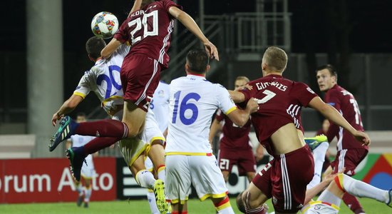 Сборная Латвии не смогла обыграть Андорру в первом матче Лиги наций УЕФА