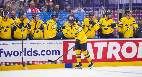 Vācijas hokejisti pirms mača ar Latviju saņem "aukstu dušu" no Zviedrijas