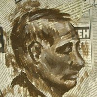 Galdnieks ar fekālijām uzzīmē Putina portretu