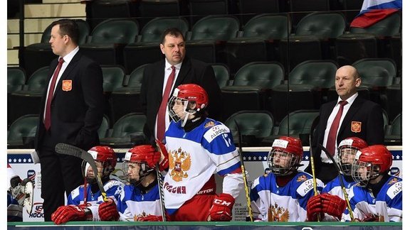 Russia U-18 head coach Sergei Golubovich 