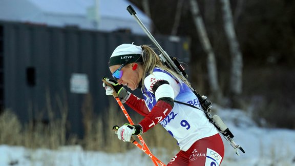 Pekinas olimpiskās spēles, biatlons: Baiba Bendika (15km disciplīna)  - 7