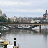 В Дрездене обрушился мост через Эльбу