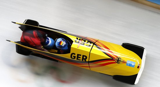 Pekinas olimpisko spēļu rezultāti bobslejā divnieku ekipāžām (15.02.2022.)