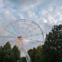 Foto: Rīgas panorāmas rata būvniecība