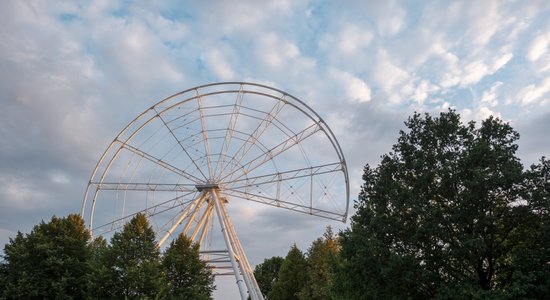 Foto: Rīgas panorāmas rata būvniecība