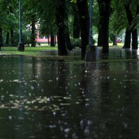 В Риге и других городах за день пролилось две трети месячной нормы дождя