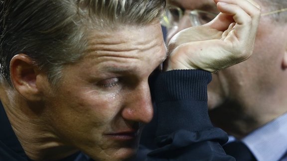 Germany Bastian Schweinsteiger before last match