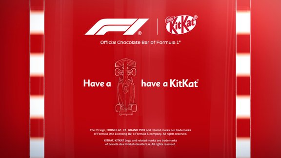 KitKat® kļūst par oficiālo Formula 1® šokolādes batoniņu