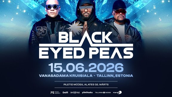 Leģendārā grupa "Black Eyed Peas" pirmo reizi uzstāsies Igaunijā