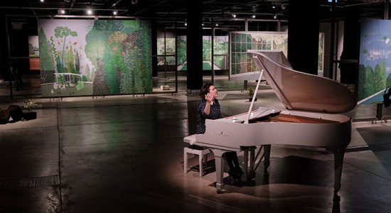 'Rīgas mākslas telpā' Sandras Strēles izstādes ietvaros notiks mūzikas vakari
