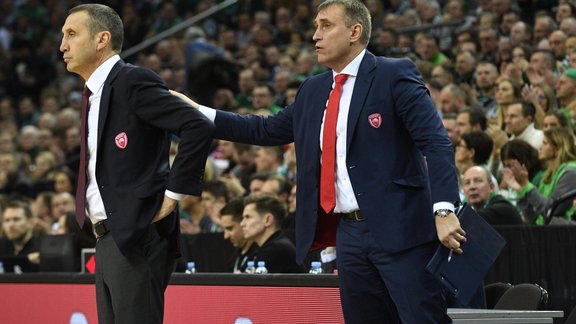 Basketbols. Jānis Timma, Jānis Strēlnieks un Olympiakos pret Žalgiris - 10