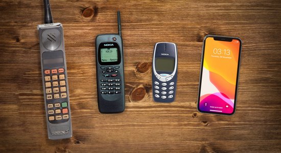 30 лет мобильной связи в Латвии: от телефонов-чемоданов до мобильного детокса